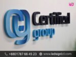 Acrylic 3D Letter Logo Sign Company in Bangladesh