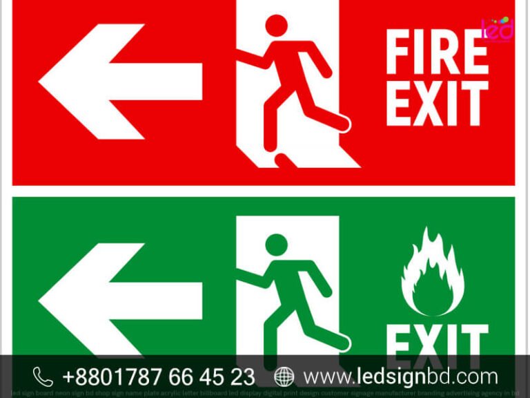 Fire Safety Industrial Signage Supplier Company