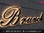 Golden Back Lite Letter Sign Board Factory