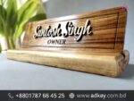 Office SS Desk Name Plate Custom Design