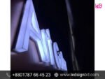 Custom MS Embossed Letters with LED Light Price