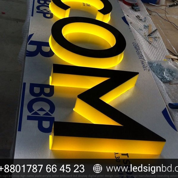 SS Custom Acrylic Letter Sign Board Price