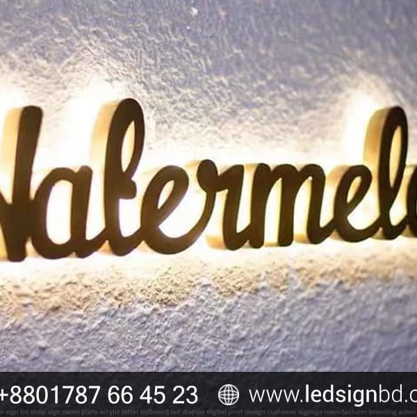 Custom Made Acrylic Illuminated Letter Sign Price