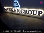 Acrylic Advertising Custom LED Top Sign Board