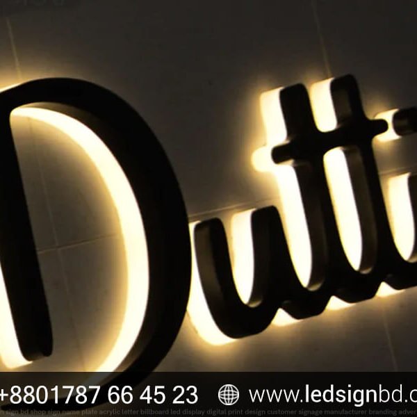 3D Custom Gold SS Shop Sign Letter Price