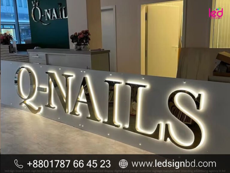 Custom Made Acrylic Illuminated Letter Sign Price