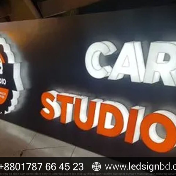 Acrylic Advertising Custom LED Top Sign Board