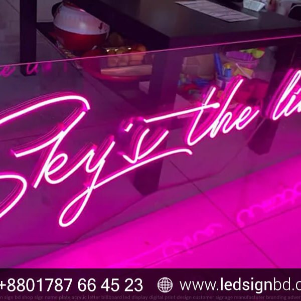 Neon Sign Board Design & Manufacturer in BD