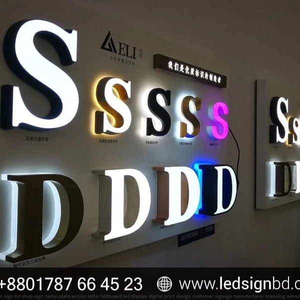 Custom Acrylic LED SS Letter Sign Pricing