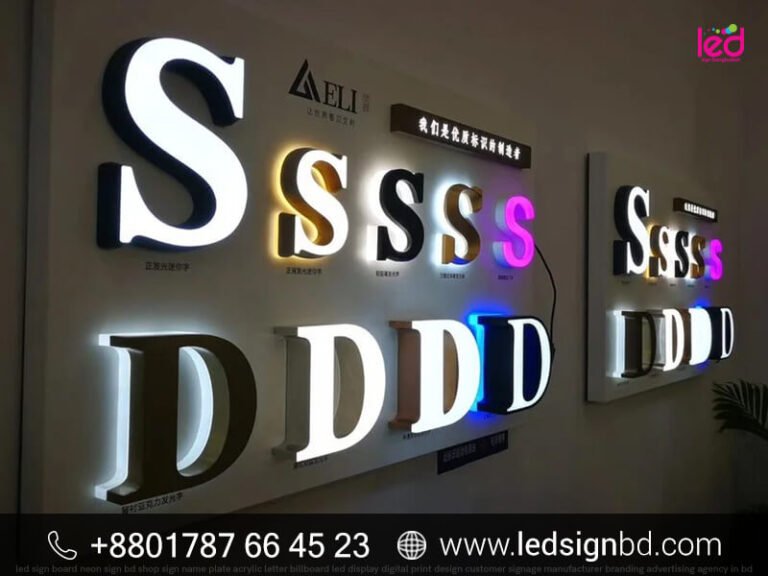 Custom Acrylic LED SS Letter Sign Pricing