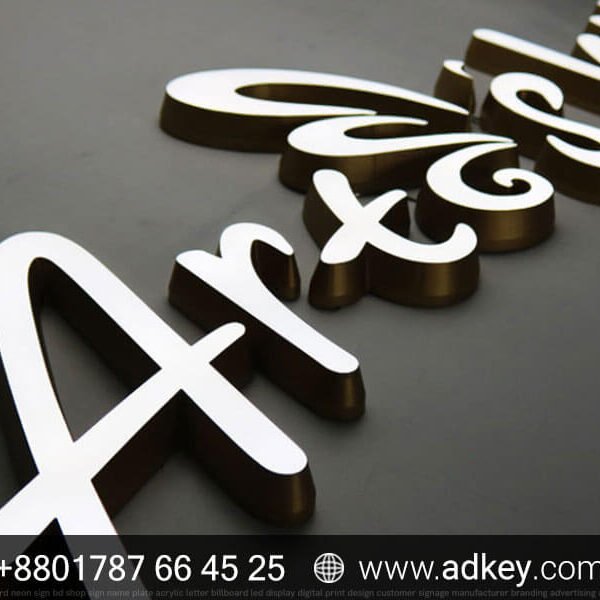 SS Custom Acrylic Letter LED Signage Price