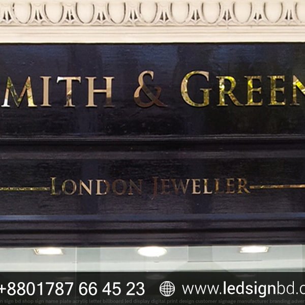 Top Polished Gold Steel Shop Sign Letter Price